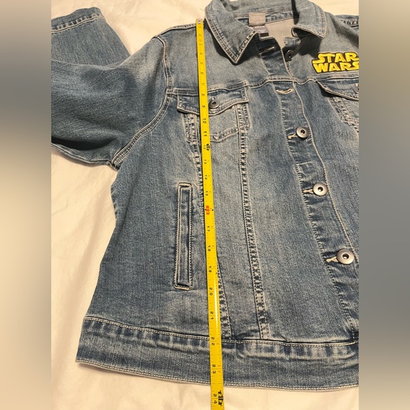 Her Universe STAR WARS Plus Women’s Mid- Blue Wash BD LS Denim Jacket Size 2 - Picture 14 of 16